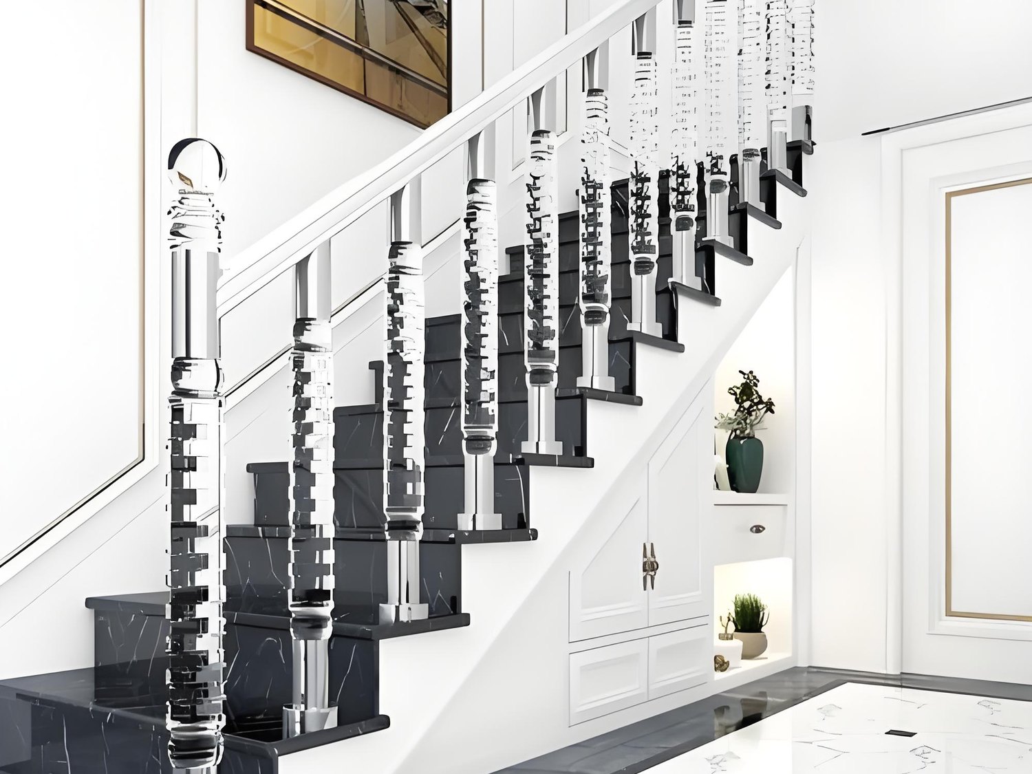 Acrylic balustrade and staircase panels