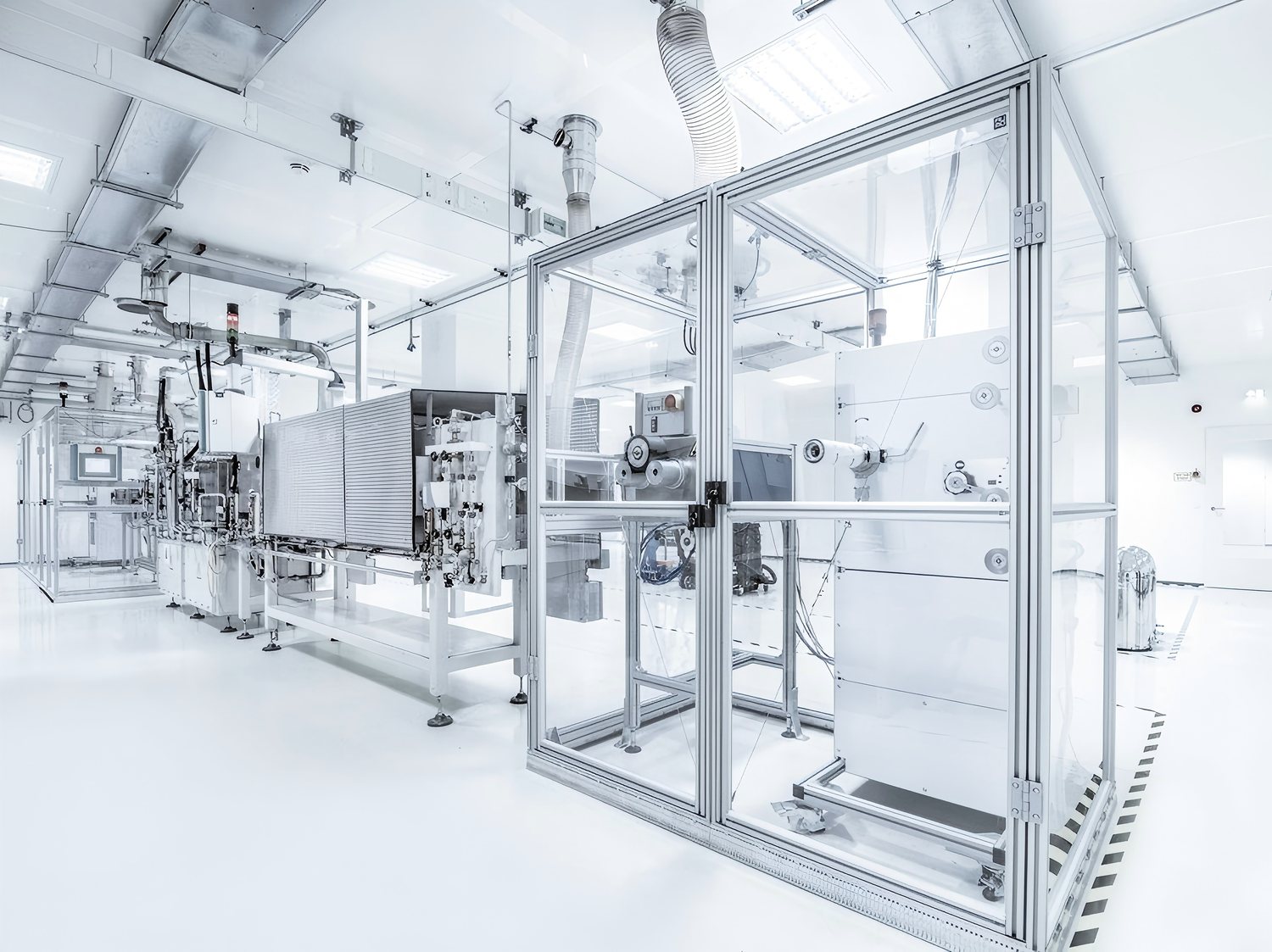 Aluminium-framed clear acrylic machine guard panel