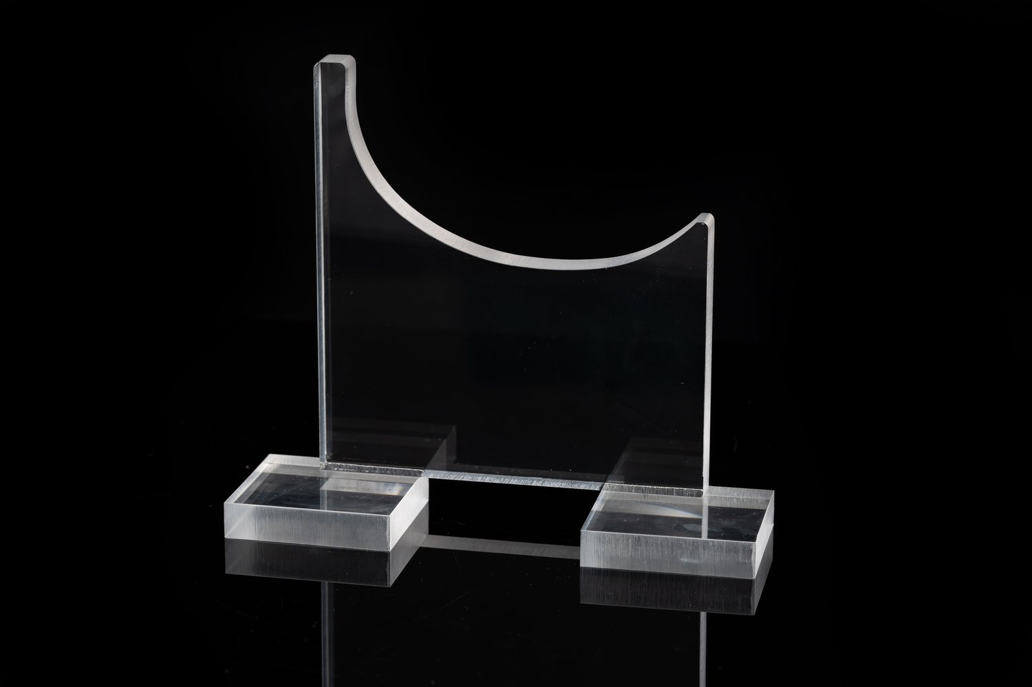 Clear acrylic sight glass and fixture assembly