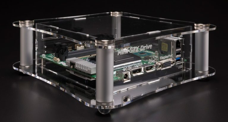 Clear acrylic enclosure protecting electronics and PCB assembly