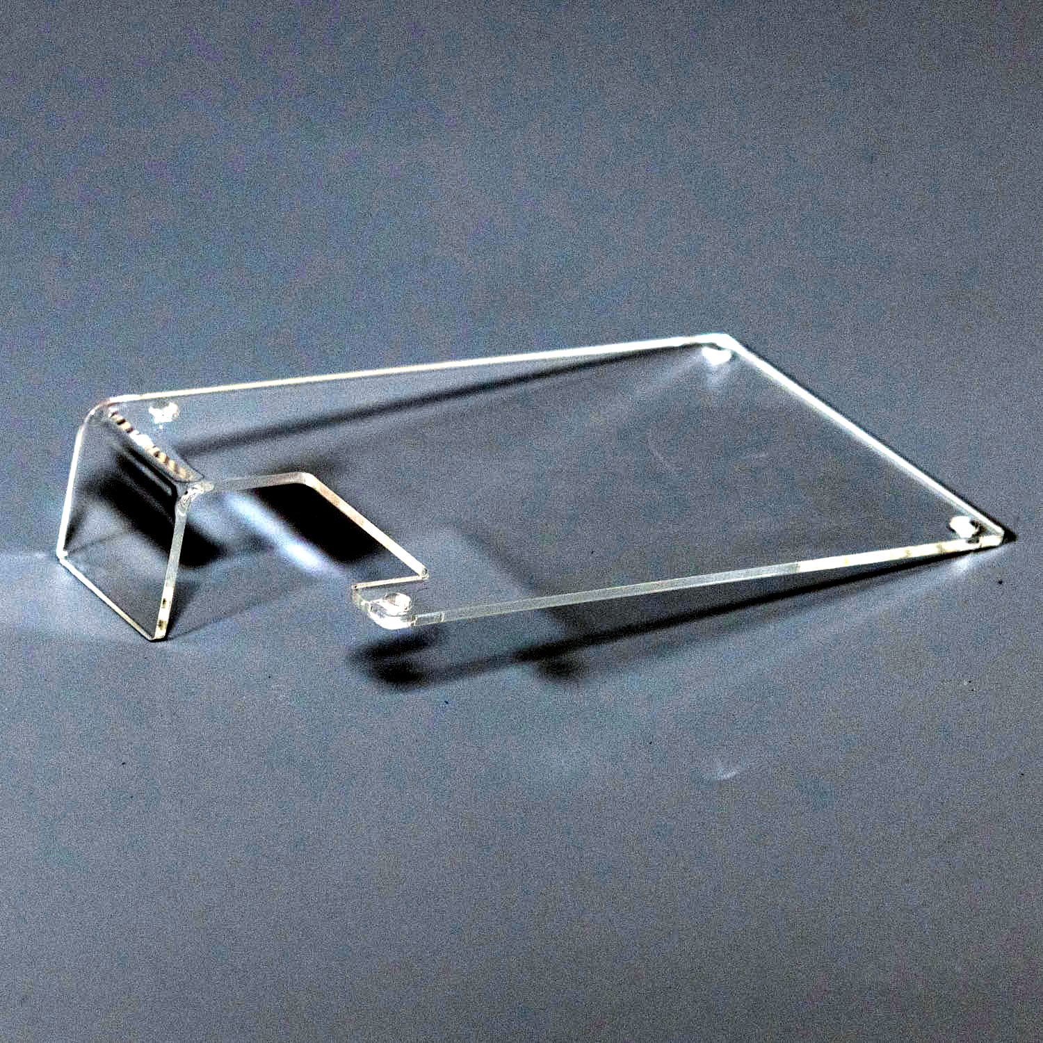 Heat-formed clear acrylic display stand