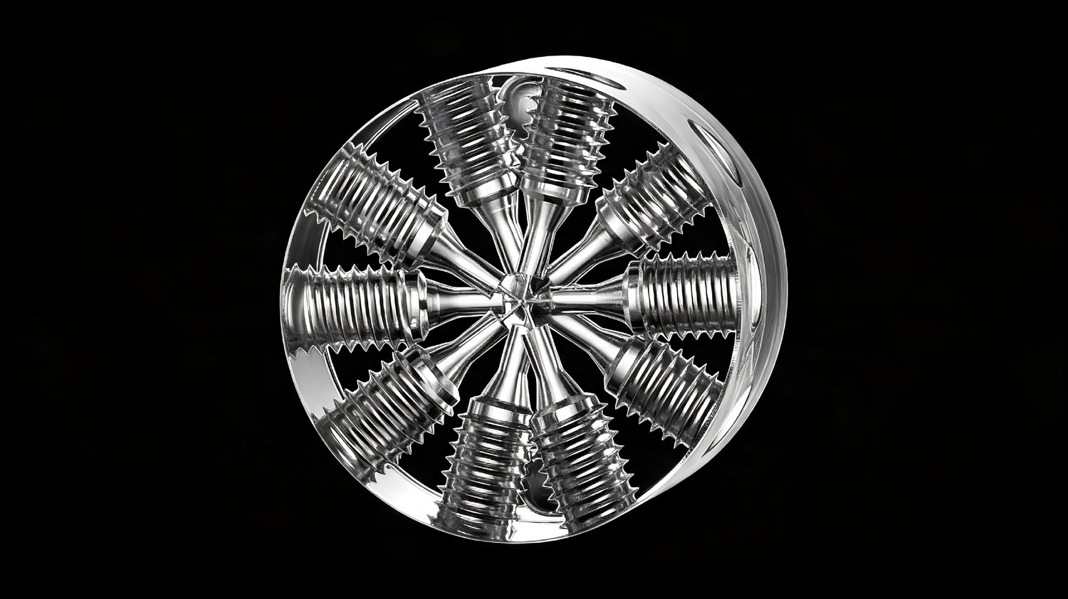 Machined and polished clear acrylic disc