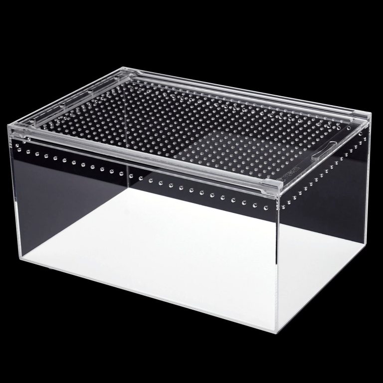 Vented clear acrylic equipment enclosure with bolted panels